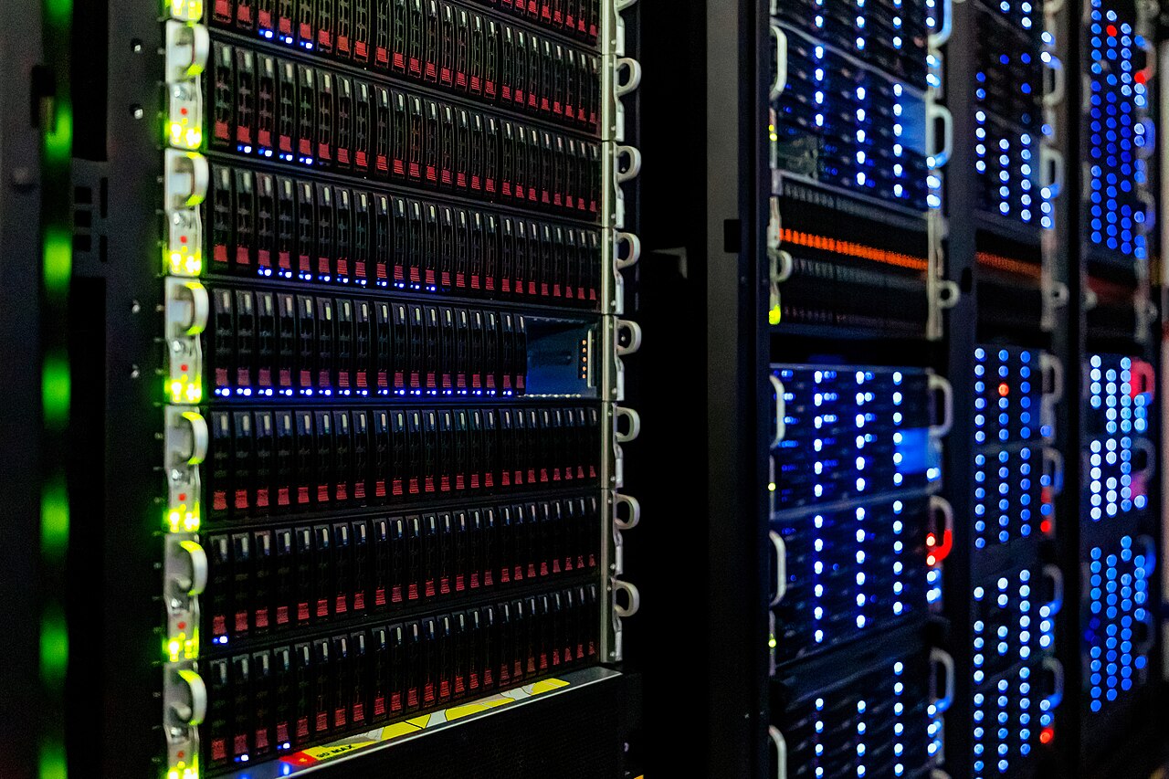 Server racks and infrastructure — the hardware behind the network